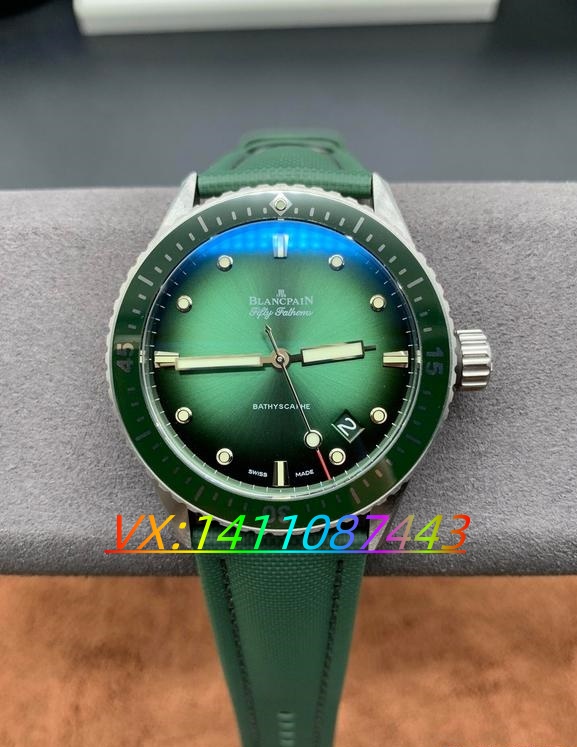 GF 厂宝珀五十噚 5000 钢壳极光绿细节深度评测