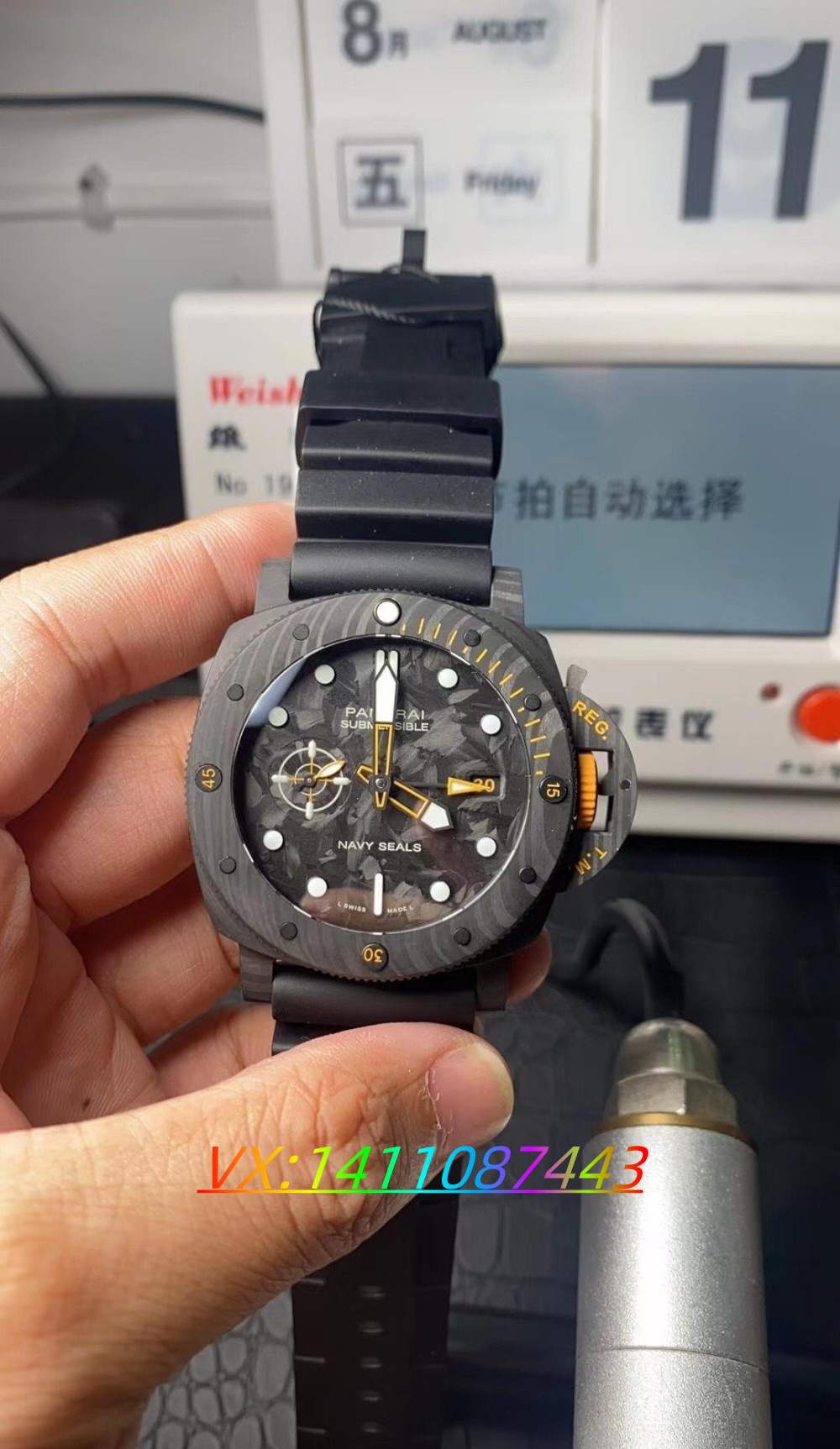 VS(SBF)厂沛纳海1324碳纤维做工评测​