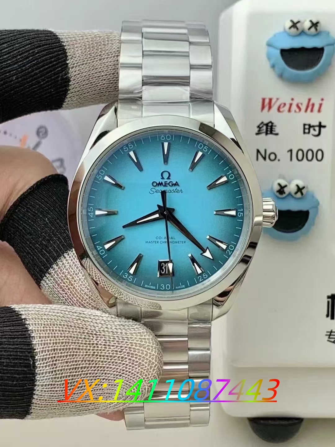 025VS厂新品欧米茄海马150系列渐变绿松石做工细节全解析"