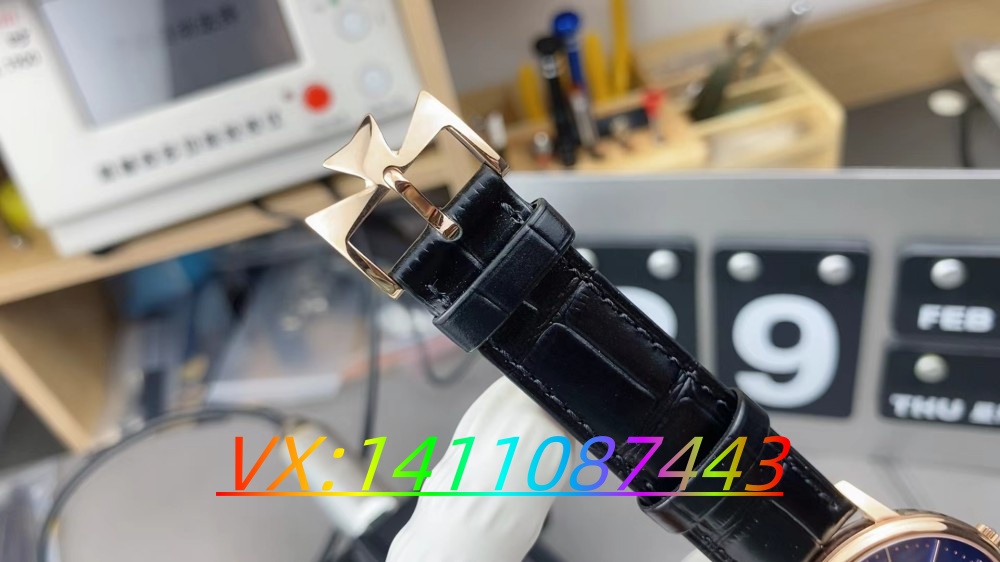 MKS厂江诗丹顿传承85180蓝盘玫瑰金:做工细节全方位解读