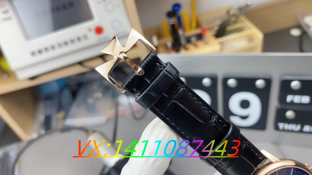 MKS厂江诗丹顿传承85180蓝盘玫瑰金款:做工细节全解析