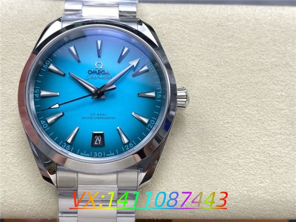 VS工厂欧米茄2025新海马41毫米渐变“绿松石”色表盘复刻表细节解析